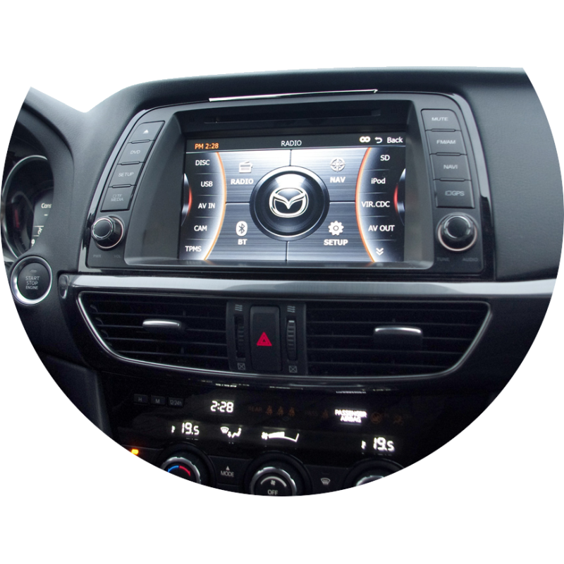 Multimedia Mazda 6, 2013-2015