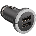 USB DUO-laadija ad. 12/24V>USB 2.1A